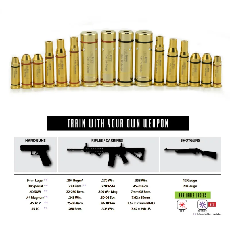 Cartridge Tactical dot red laser bore .270WSM for hunting rifle