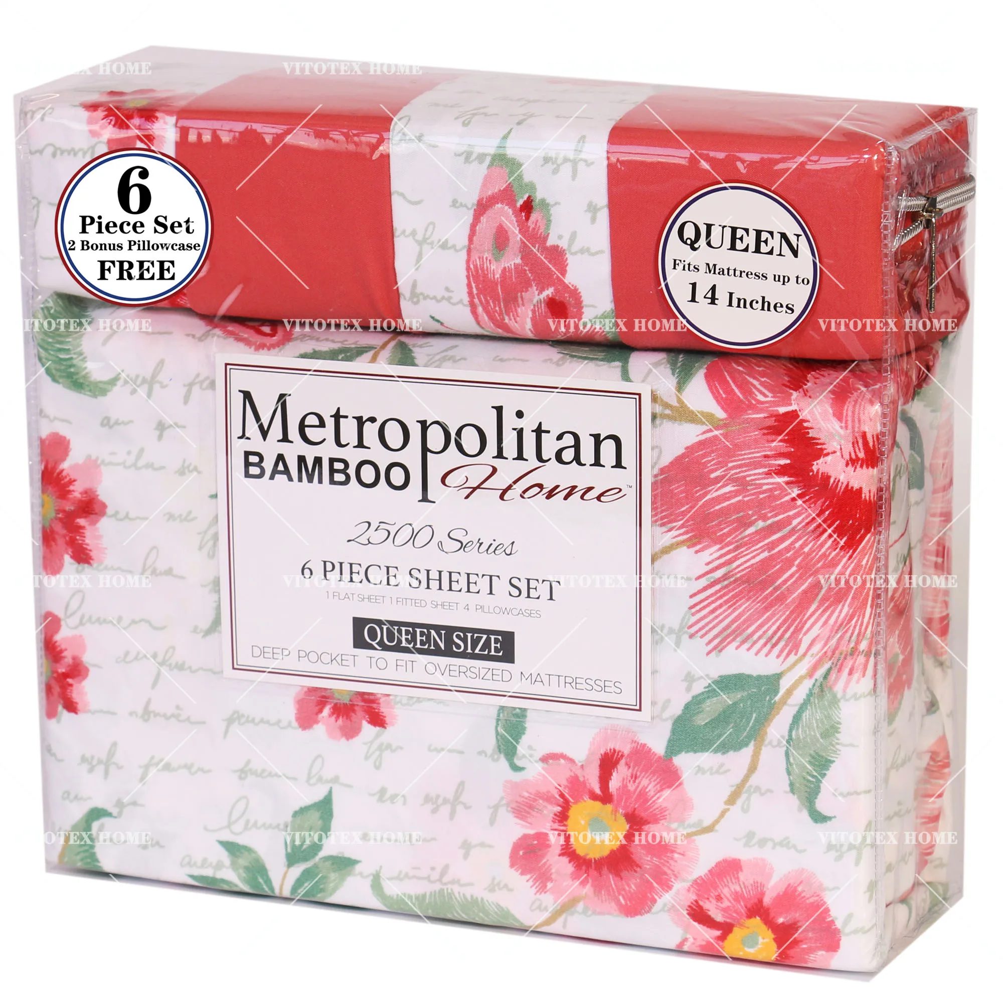 Microfiber 6 piece bedding floral bed sheet set disperse print duvet covers sets for king size bed wholesale