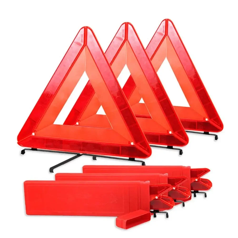 High visibility safety road signs reflective warning triangle emergency tools