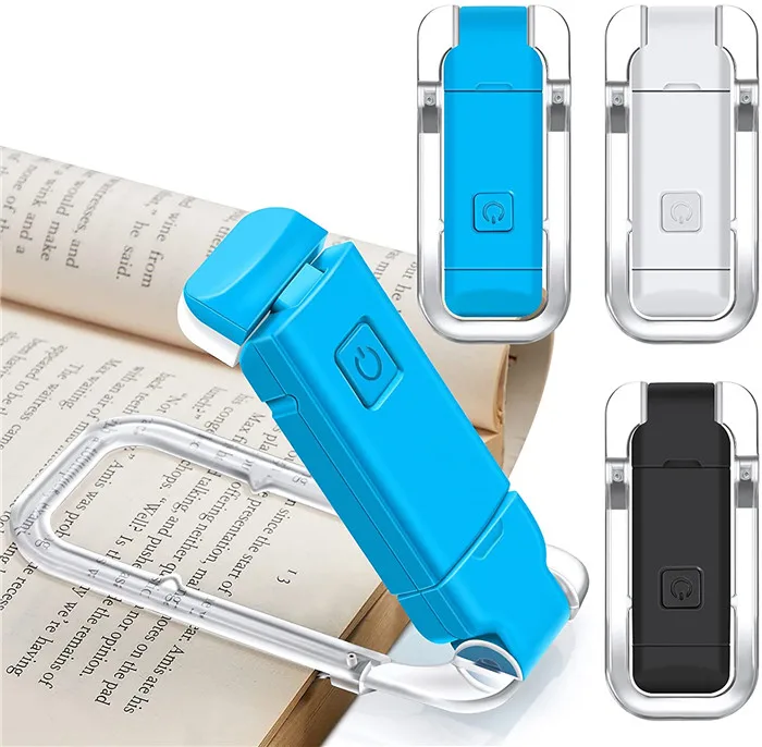 USB перезаряжаемая Светодиодная лампа для книг гибкая Высококачественная яркая светодиодная мини-лампа чтения с зажимом в качестве подарка
