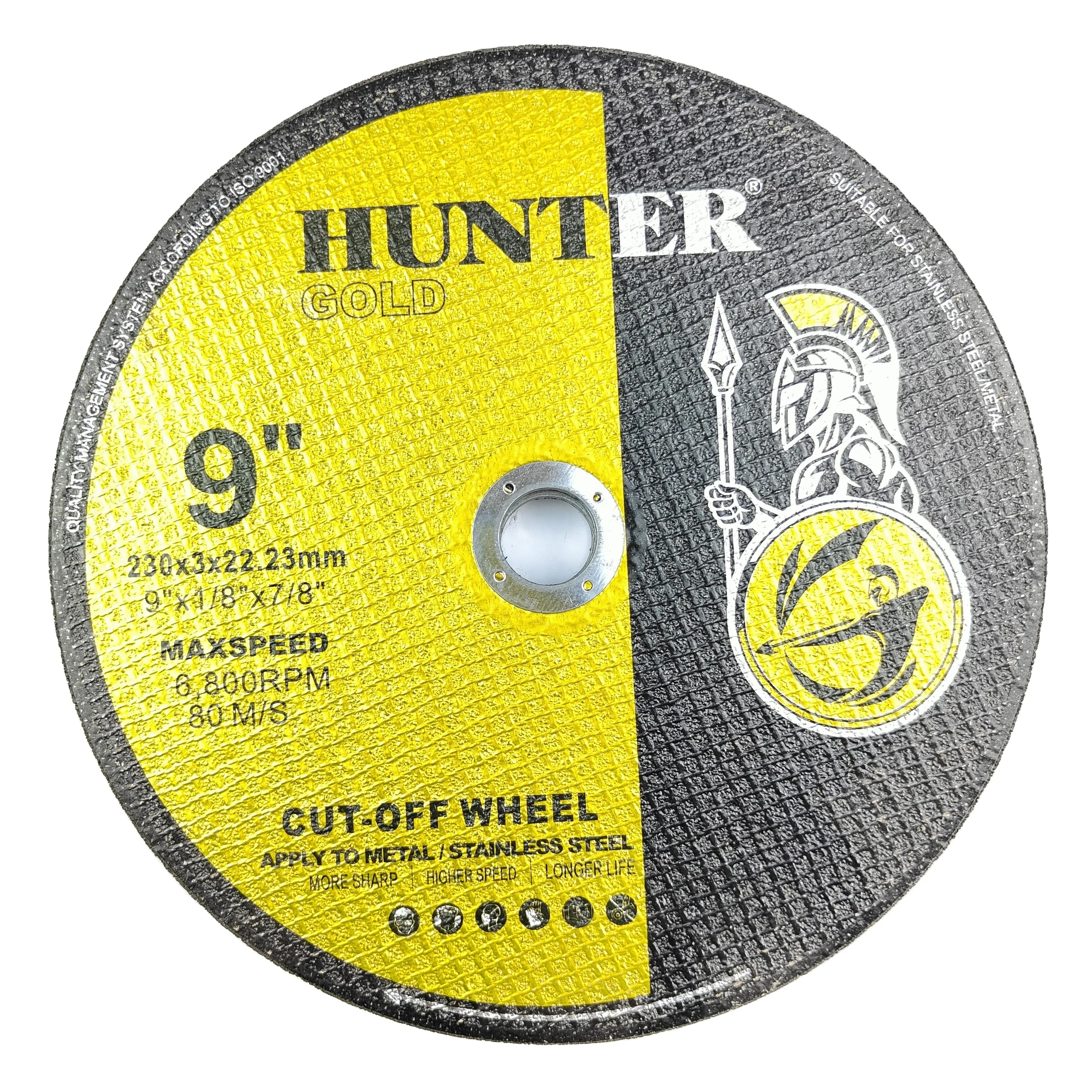 9 Inch GOLD HUNTER  Abrasives Cutting disc for Metal, 230x1.9x22.2MM Cutting Disk for grinder for Metal and INOX