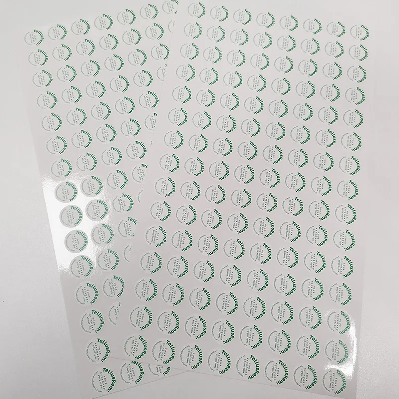 Certified manufacturer direct retail safety label destructive paper sticker