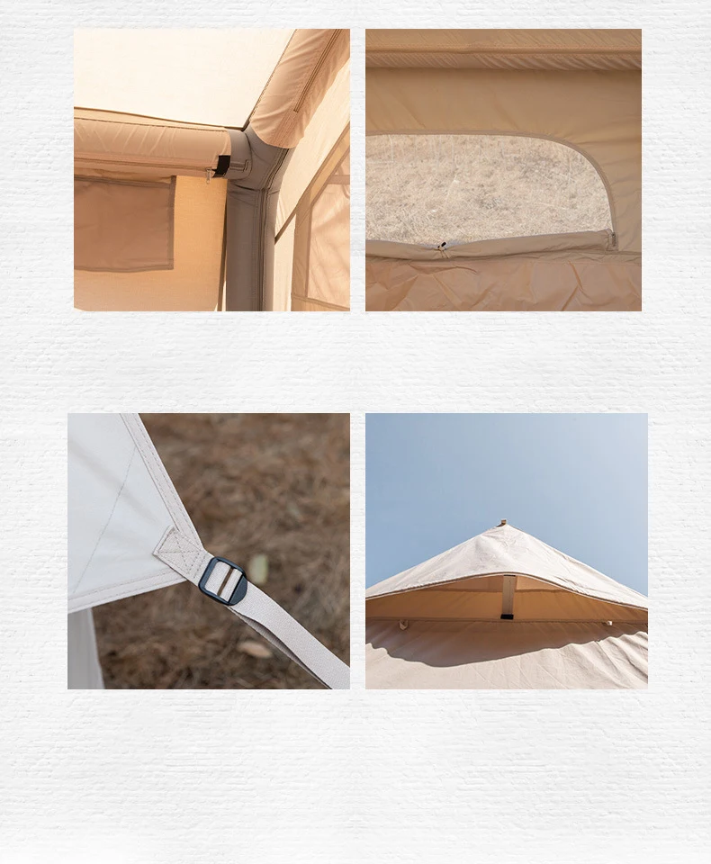 High Quality Luxury Big Soundproof Transparent Camping Clear Inflatable Air Tent