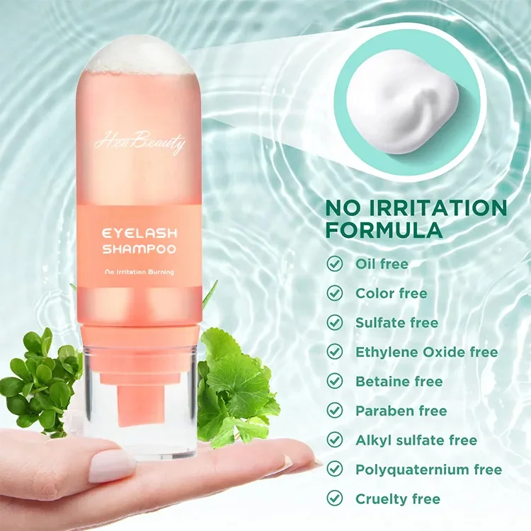 Wash Cleaning Rainbow Color Bubble Eyelash Extension Shampoo Mild Vegan Lash Concentrate Cleanser Foam Lash Foam Shampoo