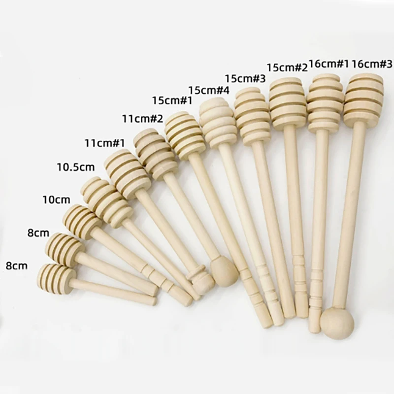 Zhuchuang 4-Inch Wooden Honeycomb Sticks for Home Use and Food Boards Customizable Spoon  100pcs MOQ