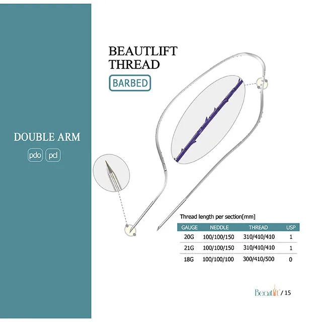 Beautlift Высокое качество 19 г 100 мм L Blunt 4d нить cog pdo лифтинг для лица Корея