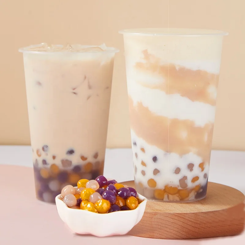 2022 New Collection 500g Room Temperature Storage Quick Cooking Mini Taro Balls, 3 Colors Mix Tapioca Balls for Bubble Tea