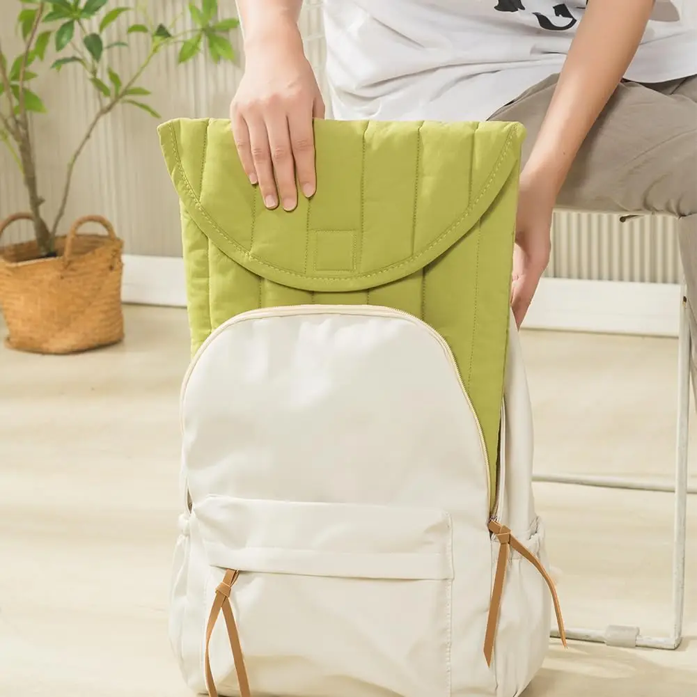 13/ 14/ 15 Inch Fluffy Puffer Laptop Case Notebook Carry Bag For Notebook Puffy Laptop Sleeve For Women Men