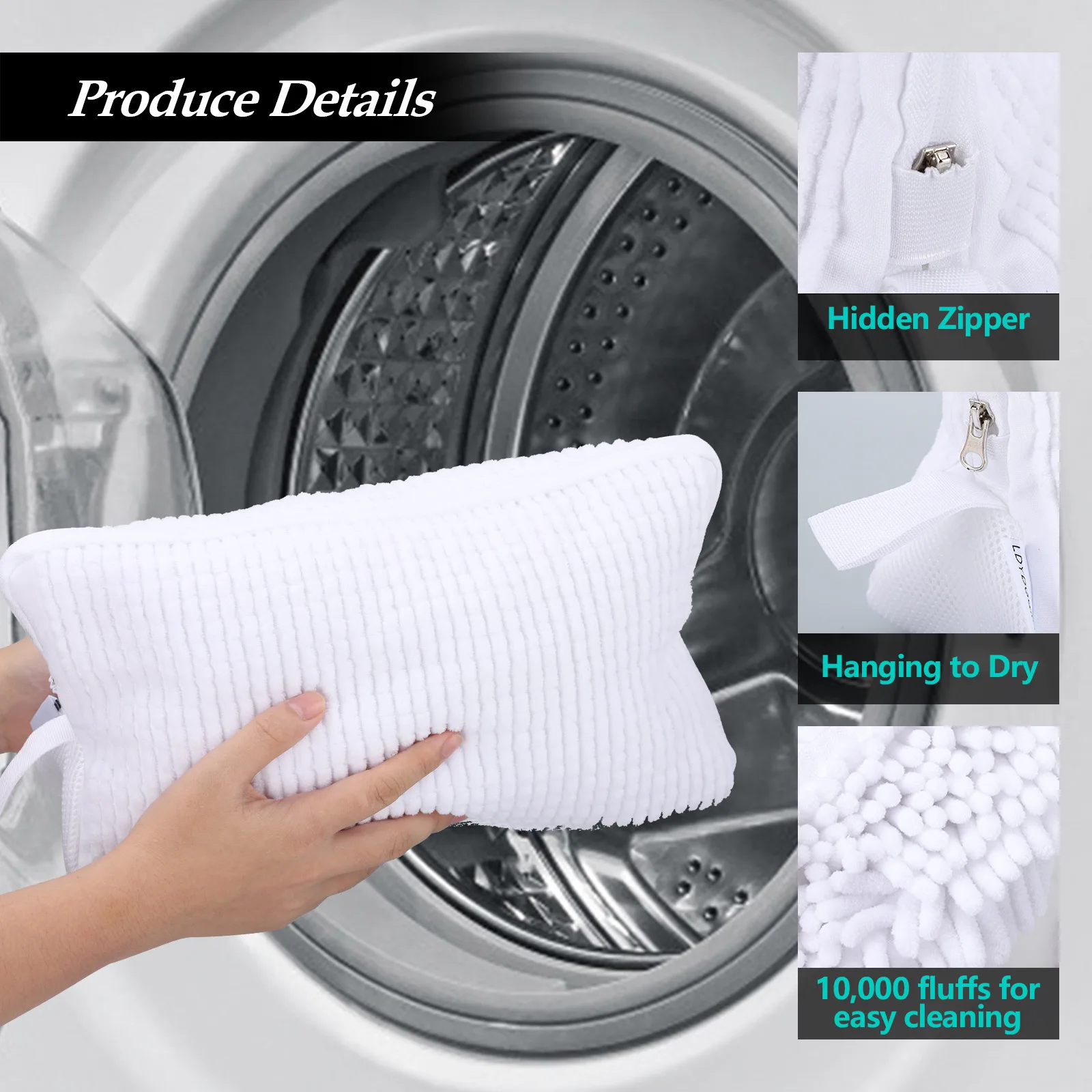 Factory Custom portable dust cleaning laundry washing machine shoe travel bag wash shoes bags