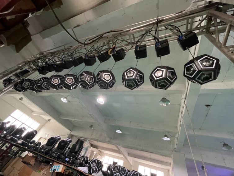 factory supply DMX Kinetic led lifting  football beam light stage lighting for disco bar