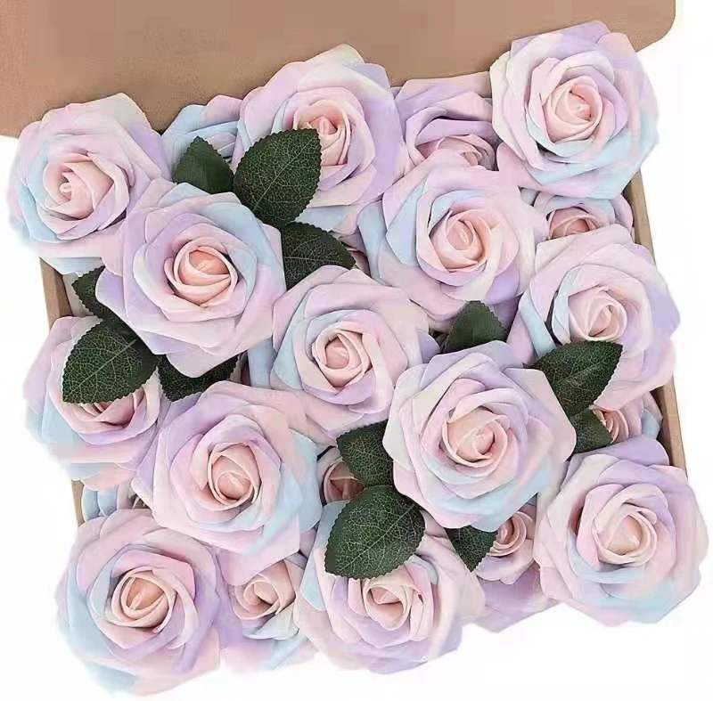 Wholesales cheap Custom made PE foam artificial rose head flower