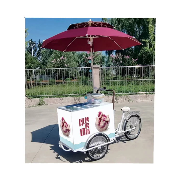 
new food cart mobile ice cream food truck trailer for hot dog pizza ice cream usa market ice cream cart with freezer 