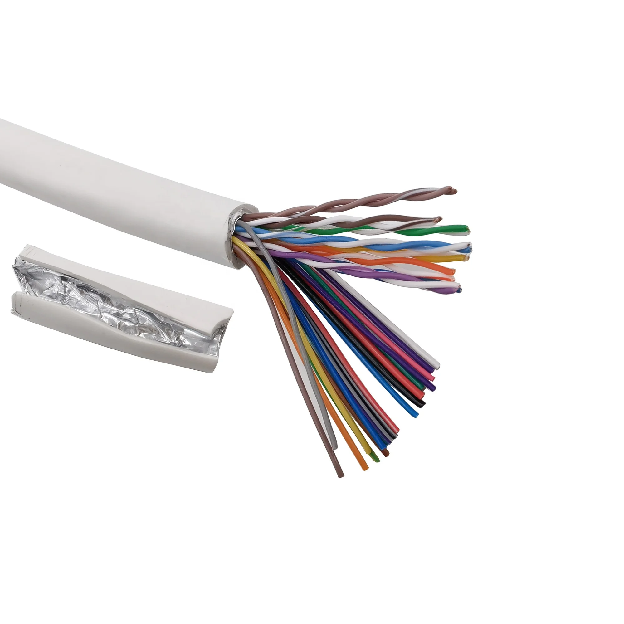 Factory supply 35-core network cable POE monitoring system camera tail cable Oxygen free copper 35 core data cable