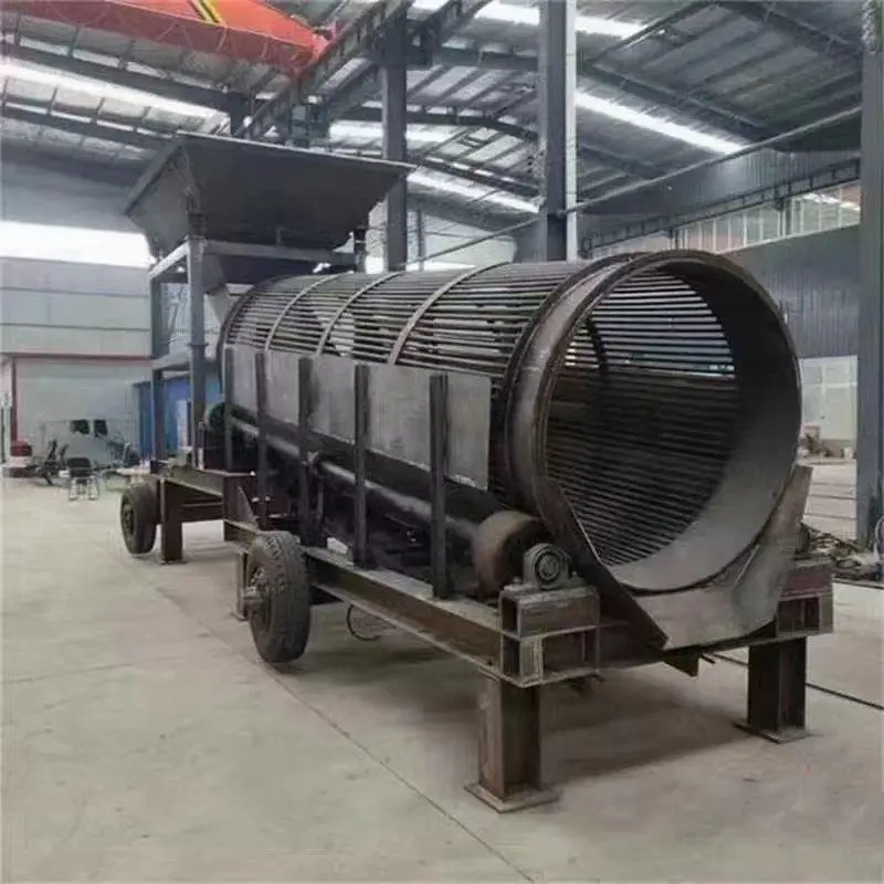 Heavy Duty Mobile Topsoil Rotary Drum Screening Machine Price Stone Trommel Screen Sand Screening Machine