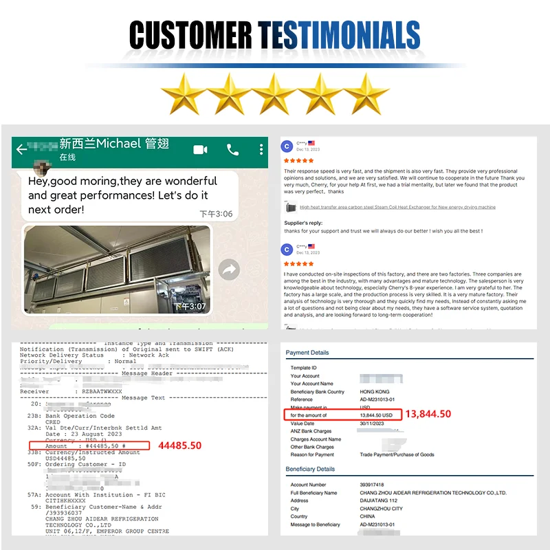 Aidear Good Price main heat exchanger for gas boiler finned tube heat exchange