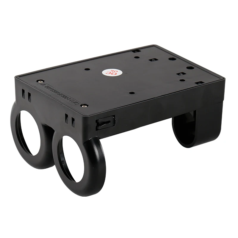 Wall Mounted ABS Plastic Lockable Liquid Two Champers Hotel Shower Gel amber soap dispenser with Holder