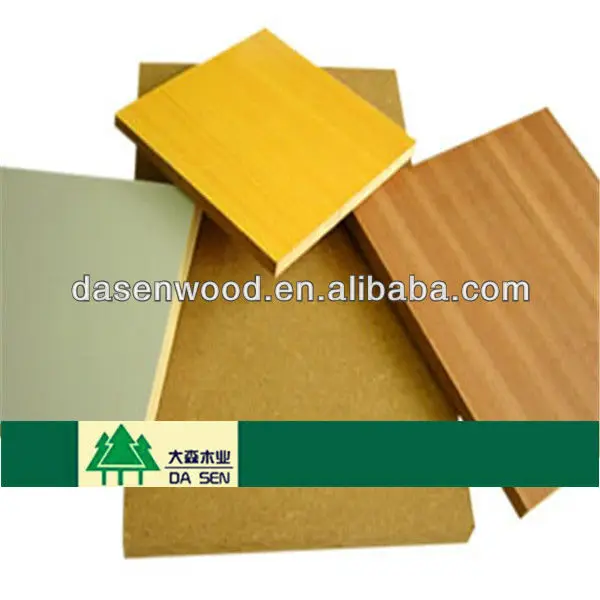 18 mm waterproof Double faces various colours melamine film mdf sheet for furniture