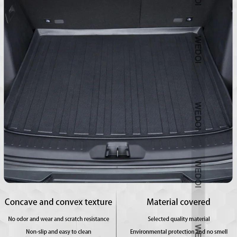 2023 Luxury Car  Rear Trunk  Mats for VW ID6 Heat Insulation for All Weather Car Floor Mats Waterproof Car Inside  Protection