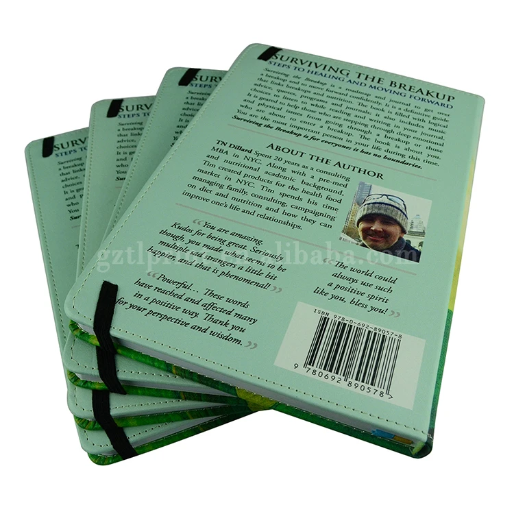 Customized High Quality PU Leather Notebook Printing With Elastic Band