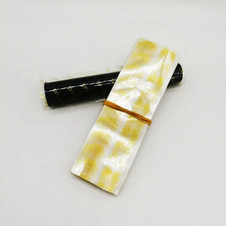 Clear with gold logo Perforated Shrink Bands Heat Shrink Wrap Film Shrink Seal Bands for tube