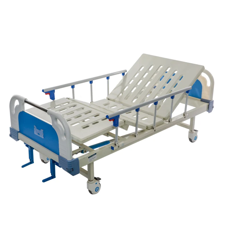 Two Crank Medical With Hospital Bed Mattress Lit Medical Bed