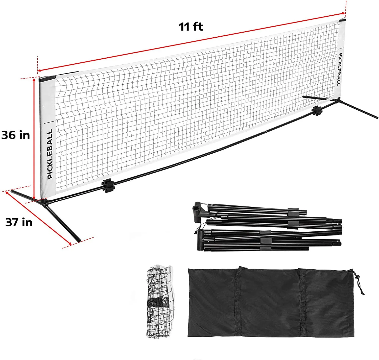 PKN02A No Minimum Heavy Duty Retractable Swift Portable Pickleball Net Manufacturer From China