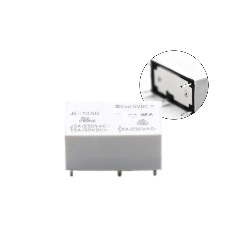 JE-105D 112D 124D DC электромагнитное реле оригинальный 5-контактный 5 В, 12 В, 24 В постоянного тока