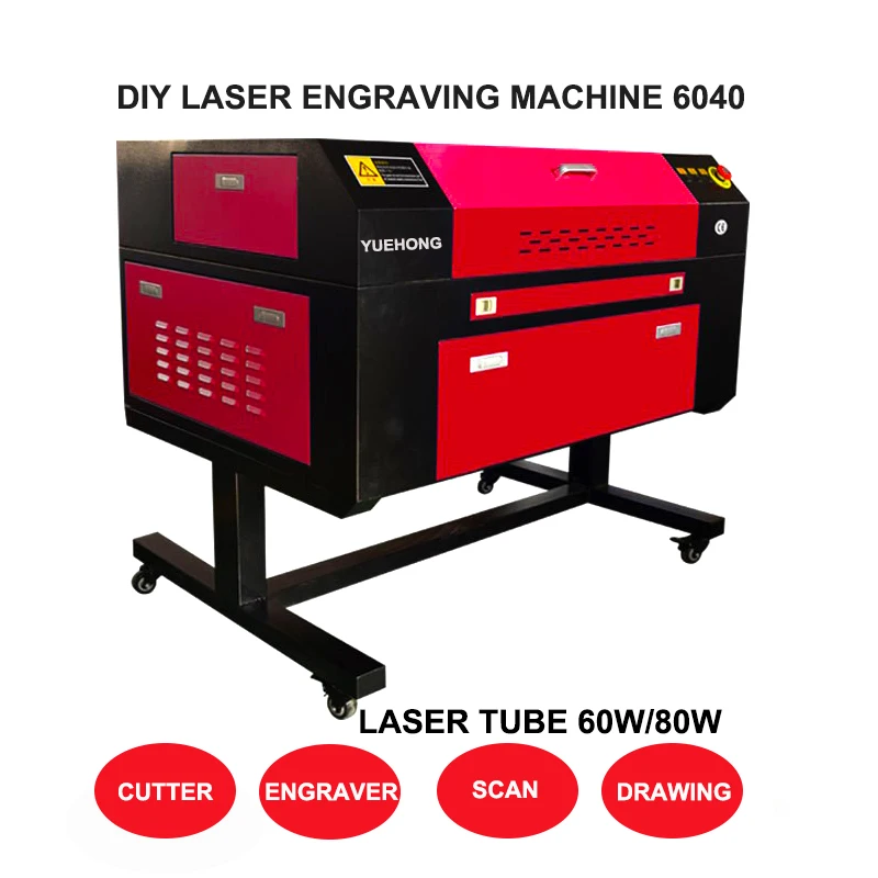 Cnc 4060 50w 60w 80w Co2 Laser Engraving Cutting Machine Acrylic Wood Laser Cutter and Engraver