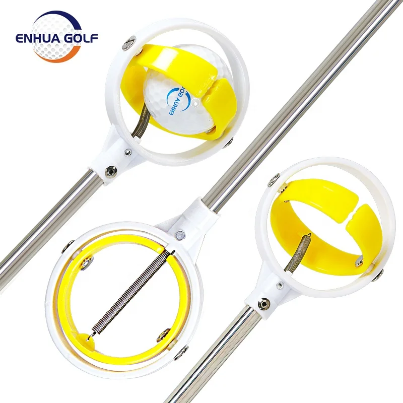 Golf Ball Retriever tool Stainless Telescopic 6/9/12/15ft for Water Bushes Alligator Retractable golf ball grabber