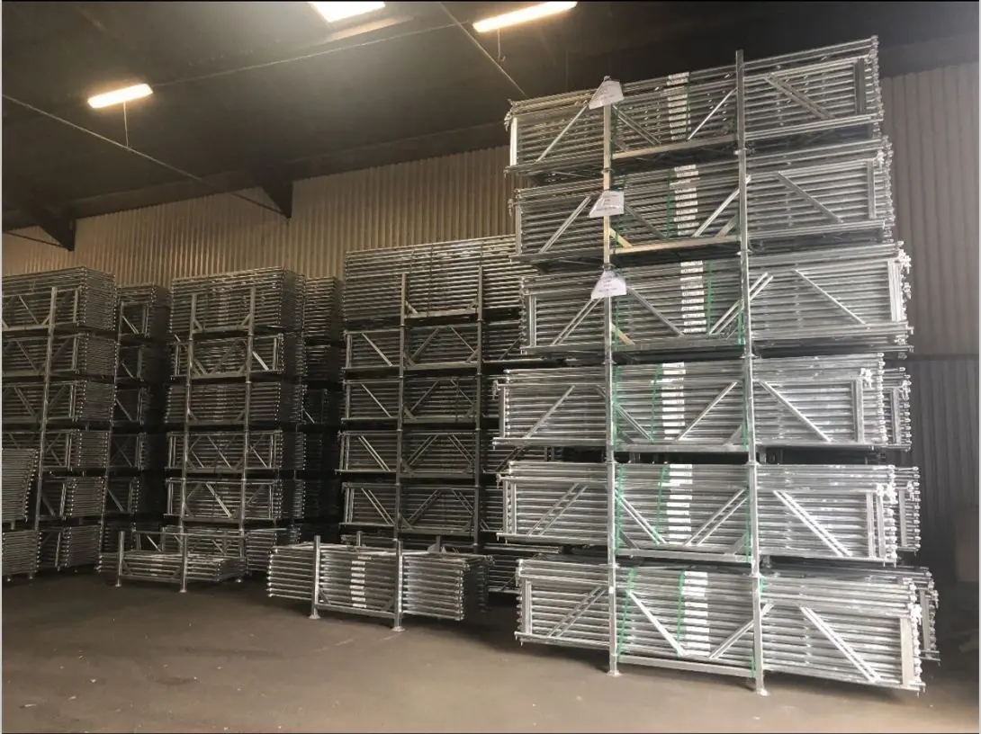 kwikstage scaffolding surface treatment painted or hot deep galvanized