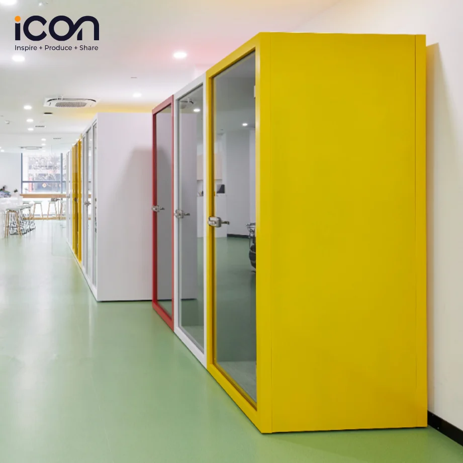 Modular Privacy Soundproof Pods Office Furniture Phone Booth Cabin Meeting Silent Movable Soundproof Cabin For Work Room