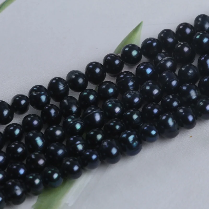 5-6mm Manufacturers Wholesale Natural Freshwater Black Potato Pearl Beads For Diy Bracelet Necklace