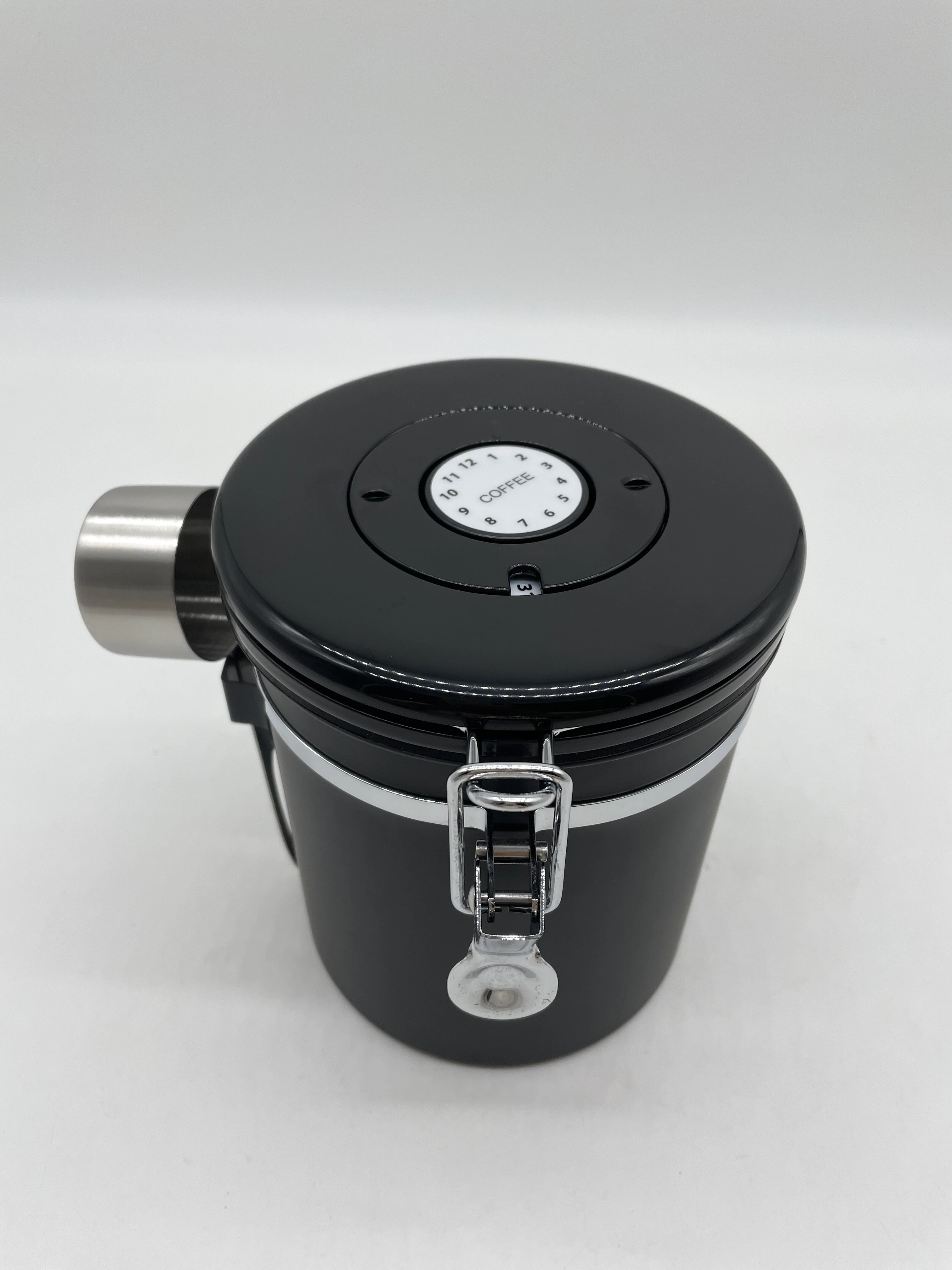 Stainless Steel Coffee Canister Food Canister With Timer Cover small food canning