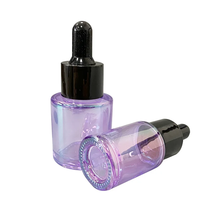 15ml 20ml 40ml 80ml New hot sale 30ml round purple color medical glass dropper bottles