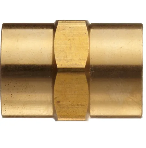 Brass Hose Fitting Connector Reducing Hex Nipple Adapter Half-Union Compression Fitting Flare Pipe Fitting Coupling