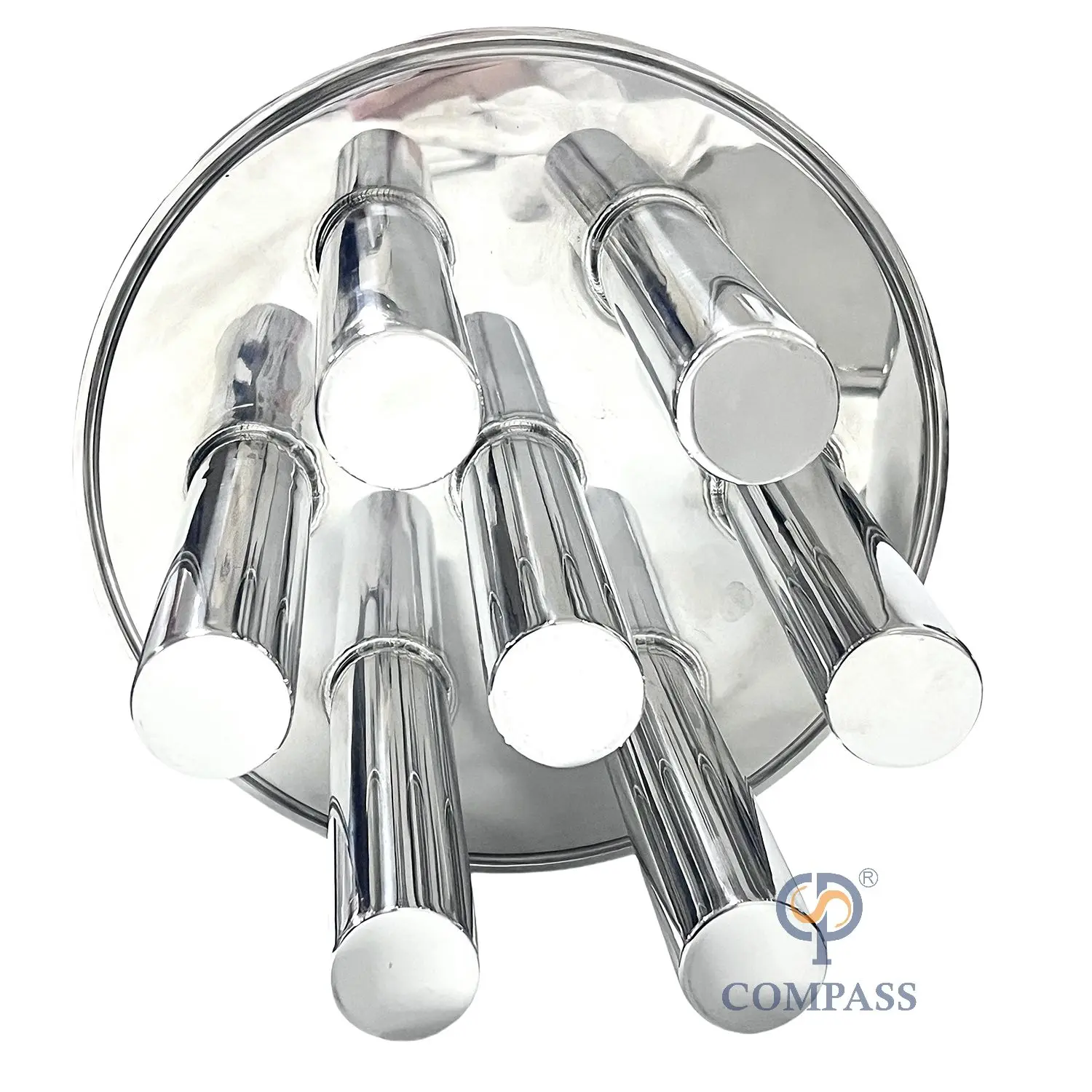 SS304 SS316L Sanitary T Trap Magnetic Trap Filter  with 5pcs Magnet  rod