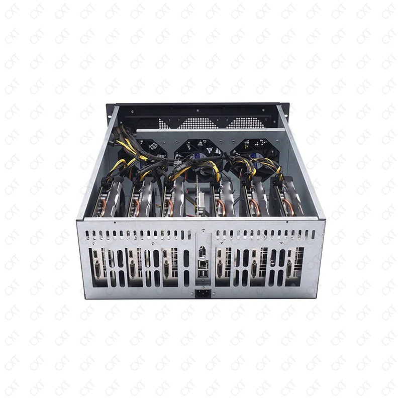High quality 4U rackmount chassis 6 GPU rack machine OEM GPU pc server case
