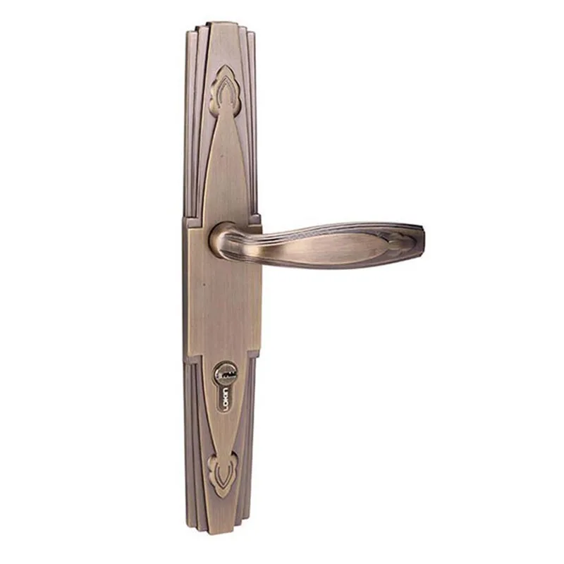 
Zinc Alloy Rose Satin Tubular Lever Door Locks Handle Sets 