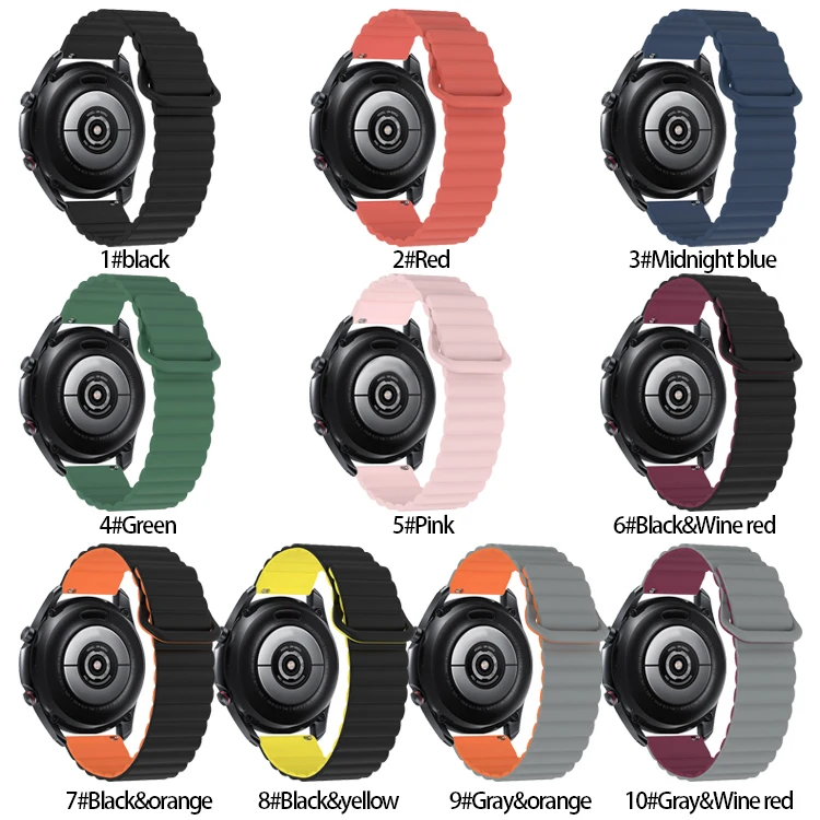 20mm 22mm Silicone Smart Bands Bracelet Watch Straps for Samsung Galaxy  Active Fit e 4 3 2 Gear s3 s2 Classic Strap