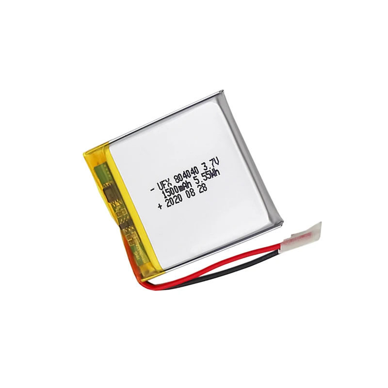 Lithium Ion Polymer Cells Factory Wholesale UFX 804040 1500mAh 3.7V Rechargeable Battery for Smart Table Lamp