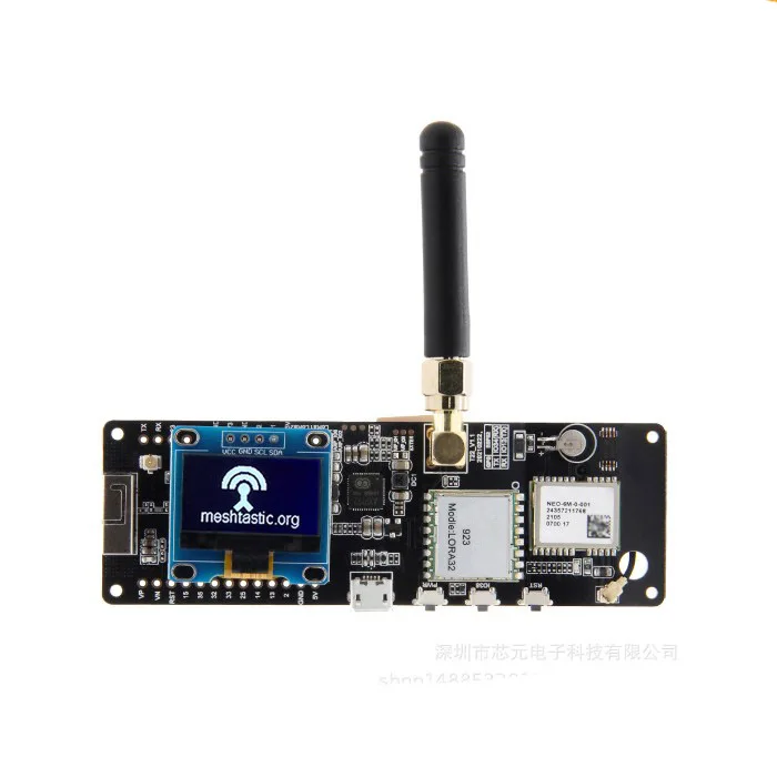 Оригинальный meshtastic Т-образной балки V1.1 ESP32 LoRa 433/868/915/923 МГц беспроводной модуль Wi-Fi GPS и NEO-6M с дисплеемй на органических светодиодах для Ar