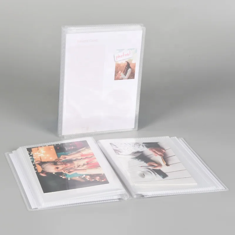 Custom Clear Flexible Photo Album Holds 48  Photos 4x6 Inches with Protective Poly Case/Space removable Album