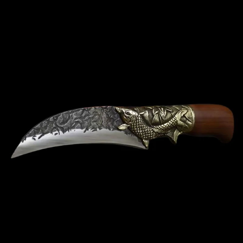 China Longquan Factory Forges Multi functional Kitchen Cooking Knives Stainless Steel Sharp Cutting Knives