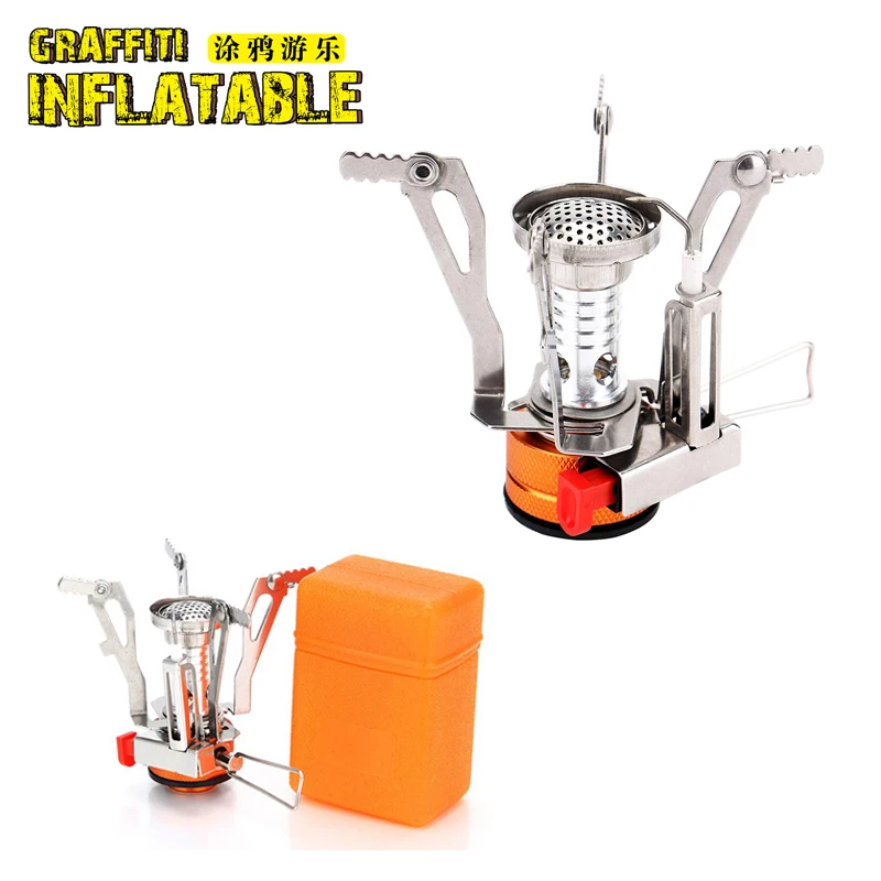 Mini alcohol stove picnic portable gas stove split burner outdoor cooker camping particle furnace