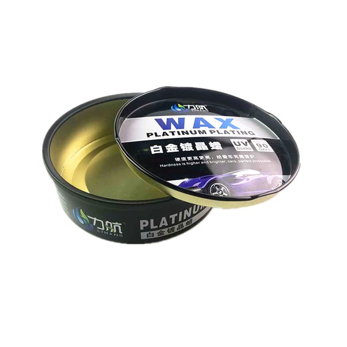 Factory Custom Printed Round Metal Tin Can Car, Shoe Wax Polish Care Tin Can Wholesale