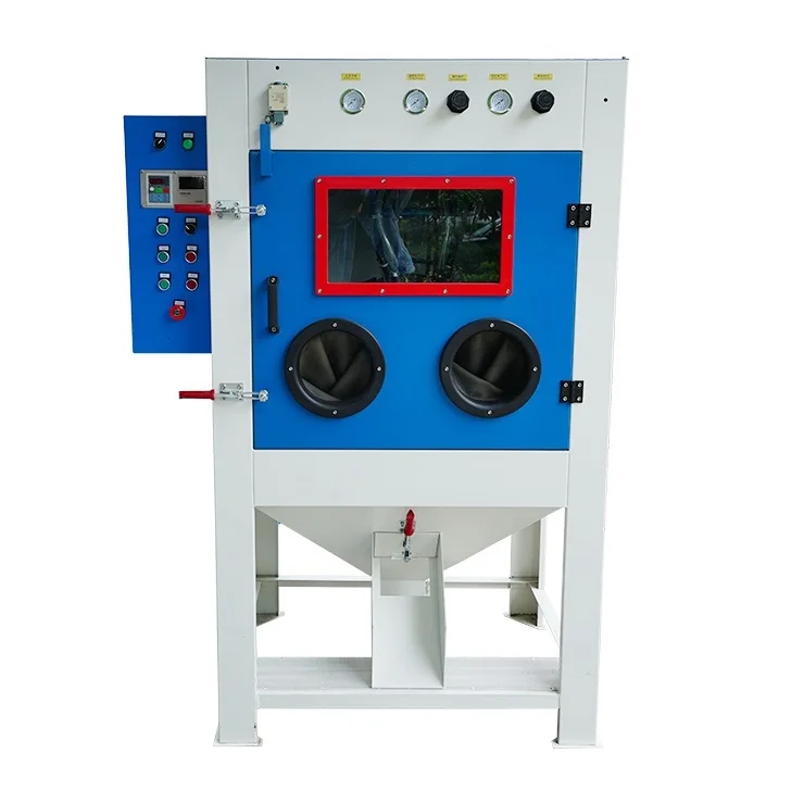 Rotary drum automatic sandblasting machine