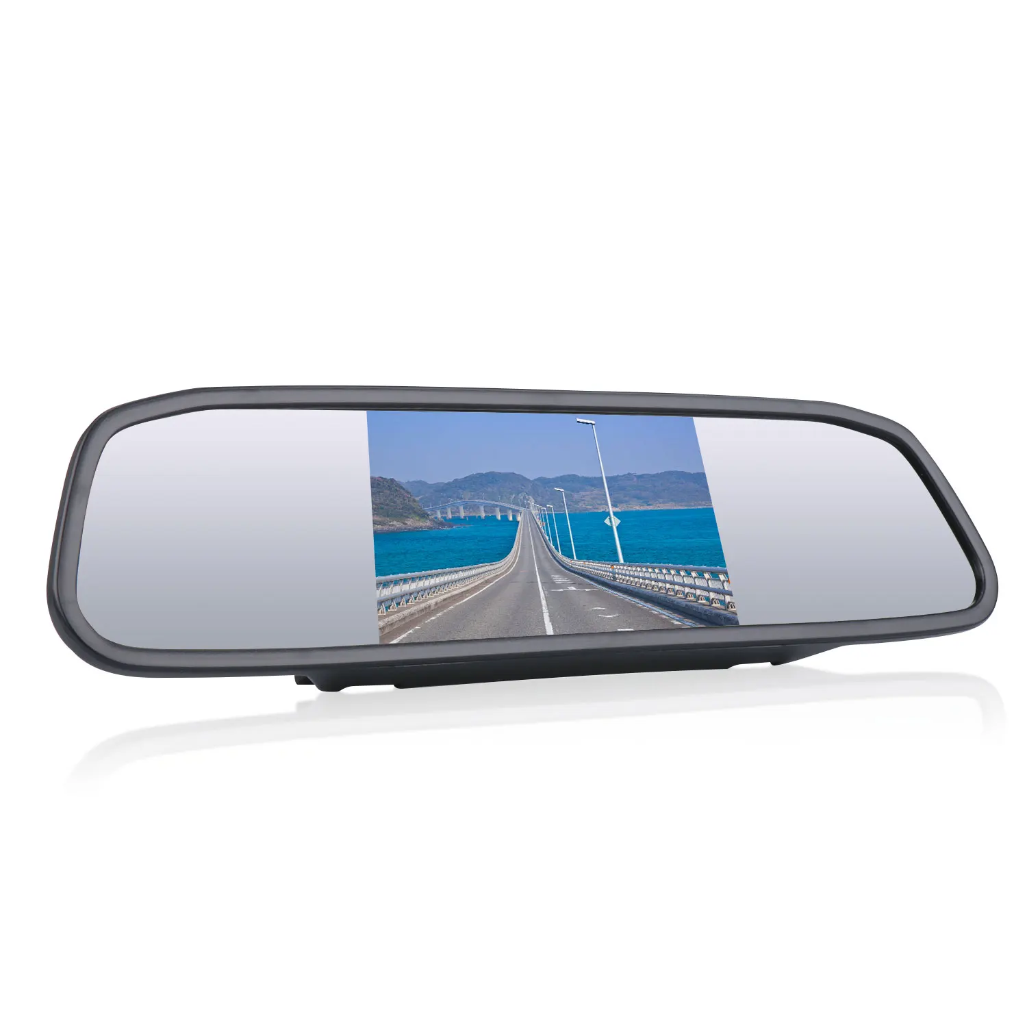 
LCD Screen Dash Mounting Stand 12-24V Wide Input Universal for Cars RCA Video Input for Backup Camera 4.3 Inch Car Auto Monitor 