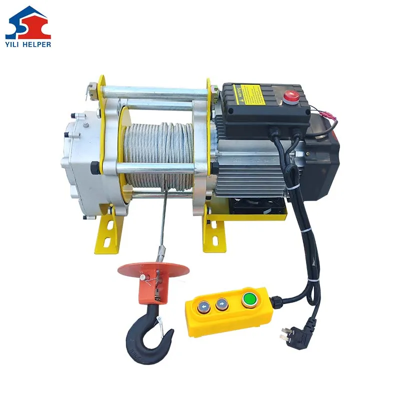 High Quality Mini Crane Kcd Electric Hoist Lifting Motor Winch 220v Small 300kg 500kg