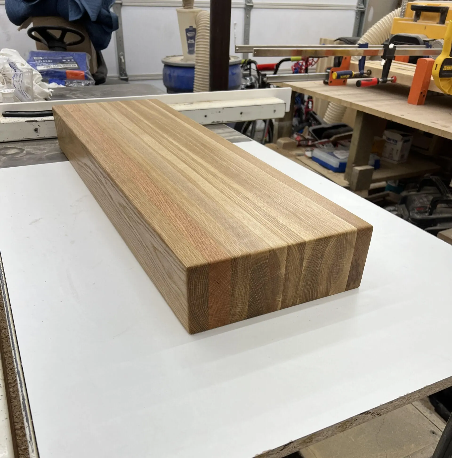 White Oak Thick/Floating Stair Treads & Landing Platforms Custom Made to Order Premium Grade