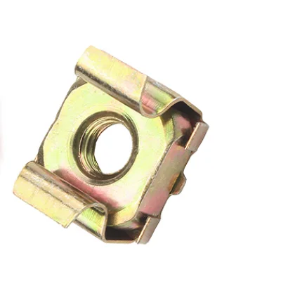 Yellow Zinc Plated/Galvanized Cage Nut With Earth Continuity YJT 3031